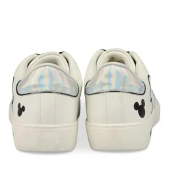 Baskets BLANC Femme Motif Uni Lacets