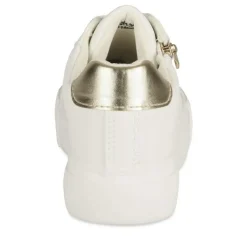 Baskets BLANC Femme Motif Iridescent Lacets