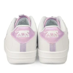Baskets BLANC Femme Motif Uni Lacets