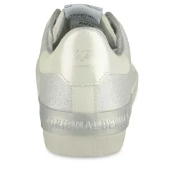 Baskets BLANC Femme Motif Iridescent Lacets