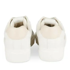 Baskets BLANC Femme Motif Uni Lacets