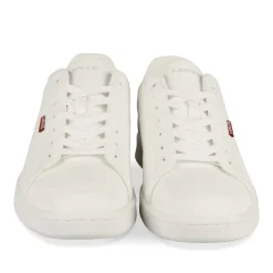 Baskets BLANC Femme Motif Uni Lacets