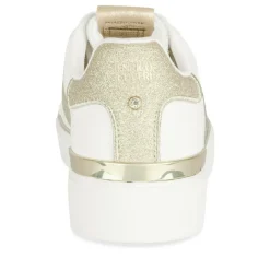 Baskets BLANC Femme Motif Uni Lacets