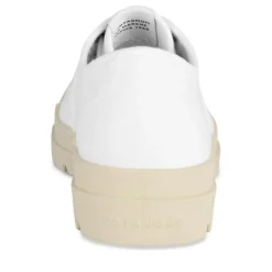 Baskets BLANC Femme Motif Uni Lacets
