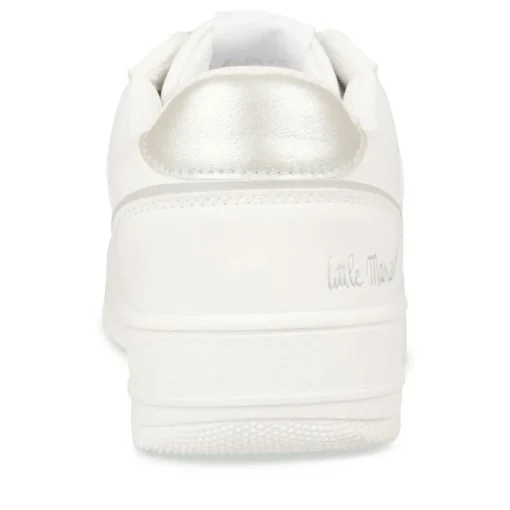 Baskets BLANC Femme Motif A Pois