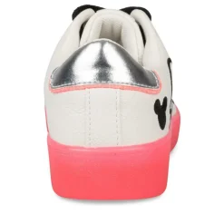 Baskets BLANC Femme Motif Uni Lacets
