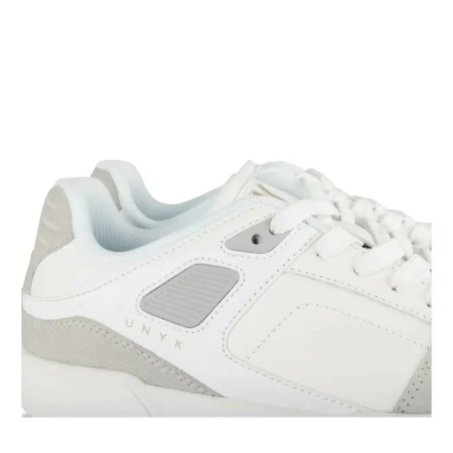 Baskets BLANC Femme Motif Uni Lacets