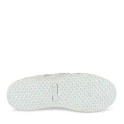 Baskets BLANC Femme Motif Paillettes Lacets