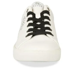 Baskets BLANC Femme Motif Uni Lacets