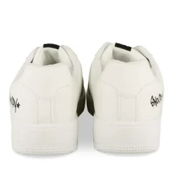 Baskets BLANC Femme Motif Uni Lacets