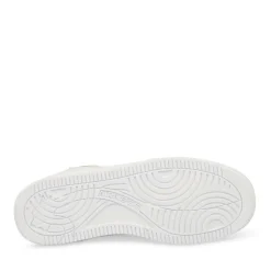 Baskets BLANC Femme Motif Uni Lacets