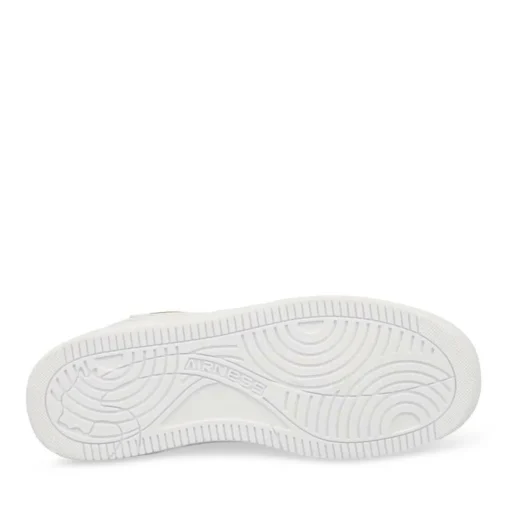 Baskets BLANC Femme Motif Uni Lacets