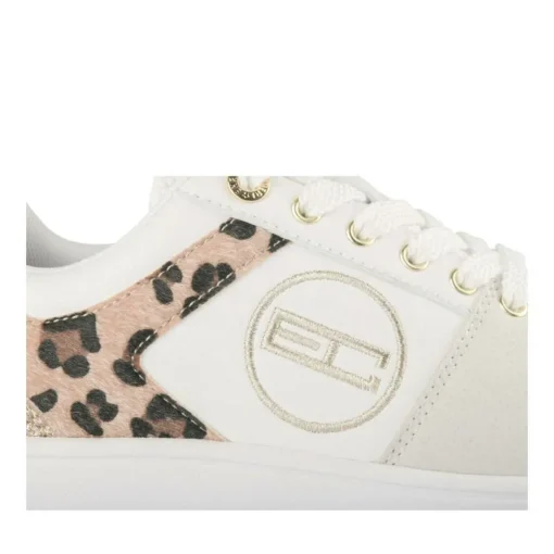 Baskets BLANC Femme Motif Uni A Enfiler