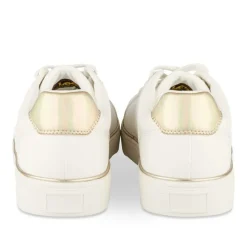 Baskets BLANC Femme Motif Animal Lacets
