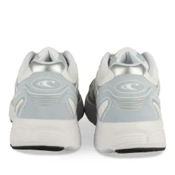 Baskets BLANC Femme Motif Uni Lacets