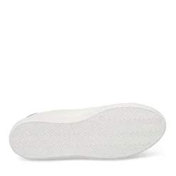 Baskets BLANC Femme Motif Paillettes Lacets