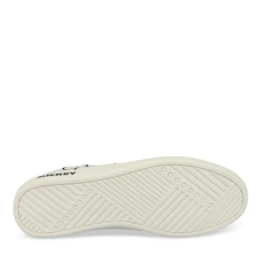 Baskets BLANC Femme Motif Uni Lacets