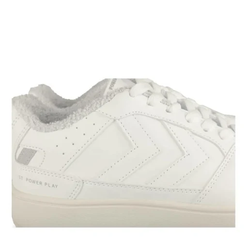 Baskets BLANC Femme Motif Uni Lacets
