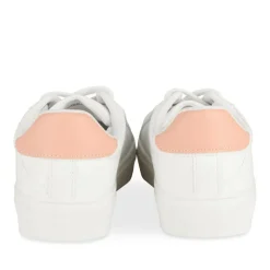 Baskets BLANC Femme Motif Uni Lacets