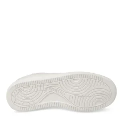 Baskets BLANC Femme Motif Uni Lacets