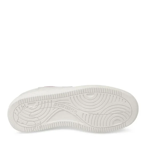 Baskets BLANC Femme Motif Uni Lacets