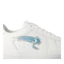 Baskets BLANC Femme Motif Uni Lacets