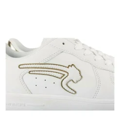 Baskets BLANC Femme Motif Uni Lacets