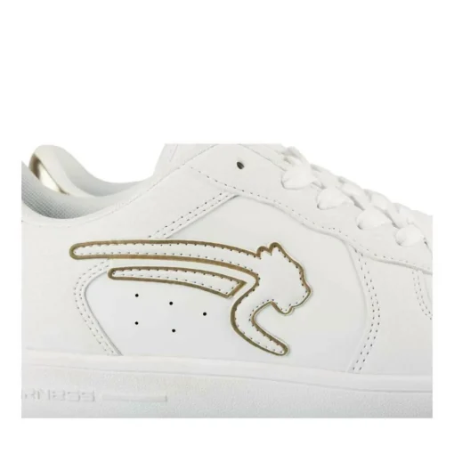 Baskets BLANC Femme Motif Uni Lacets