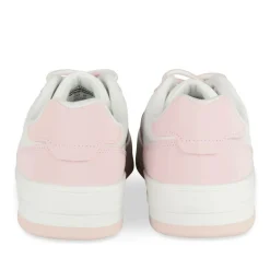 Baskets BLANC Femme Motif Uni Lacets