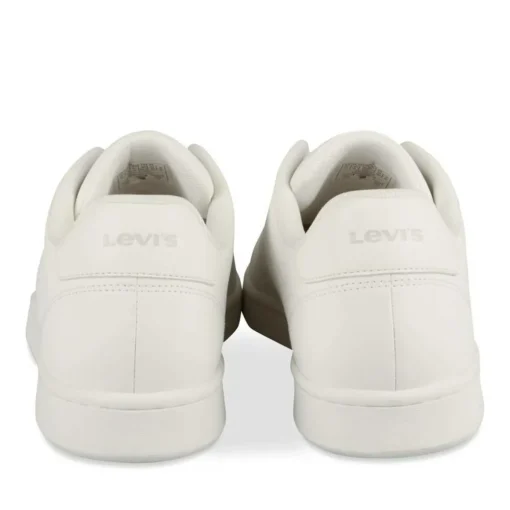 Baskets BLANC Femme Motif Uni Lacets