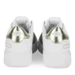 Baskets BLANC Femme Motif Uni Lacets