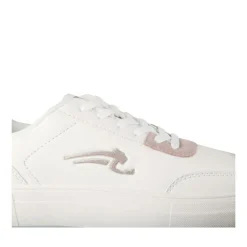 Baskets BLANC Femme Motif Uni Lacets