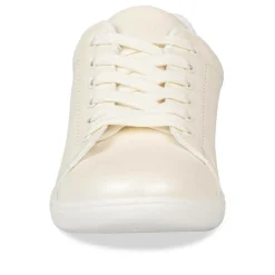 Baskets BLANC Femme Motif Uni Lacets