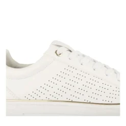 Baskets BLANC Femme Motif Uni Lacets