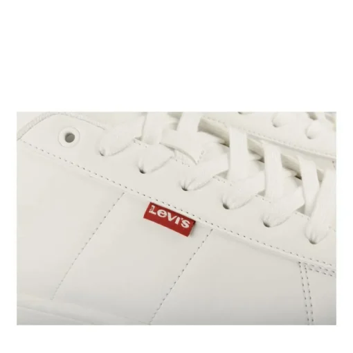 Baskets BLANC Femme Motif Uni Lacets