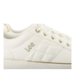 Baskets BLANC Femme Motif Animal Lacets