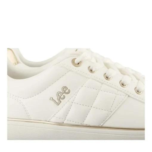 Baskets BLANC Femme Motif Animal Lacets