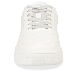 Baskets BLANC Femme Motif A Pois