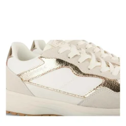 Baskets BLANC Femme Motif Uni A Enfiler