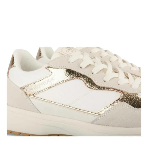 Baskets BLANC Femme Motif Uni A Enfiler