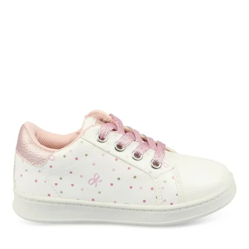 Baskets BLANC Fille Lacets