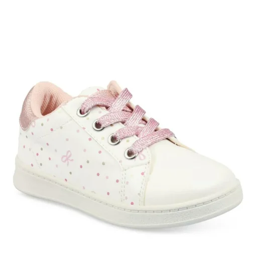 Baskets BLANC Fille Lacets