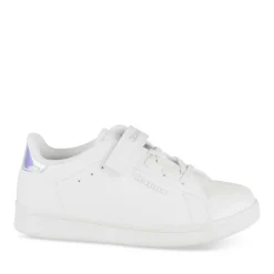 Baskets BLANC Fille Motif Iridescent Scratch