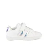 Baskets BLANC Fille Motif Iridescent Scratch