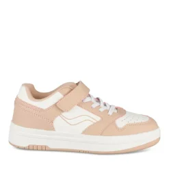 Baskets BLANC Fille Motif Uni Scratch