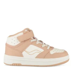 Baskets BLANC Fille Motif Uni Scratch