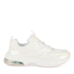 Baskets BLANC Fille Motif Iridescent Lacets