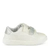 Baskets BLANC Fille Motif Uni Scratch