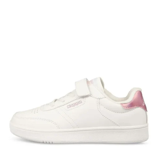 Baskets BLANC Fille Motif Uni