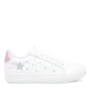 Baskets BLANC Fille Motif Etoiles Fermeture éclair